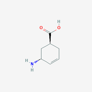 molecular formula C7H11NO2 B15314710 rac-(1R,5S)-5-aminocyclohex-3-ene-1-carboxylic acid 