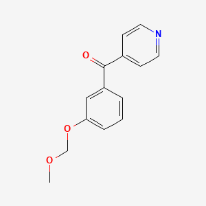 molecular formula C14H13NO3 B1531474 [3-(Methoxymethoxy)phenyl](pyridin-4-yl)methanone CAS No. 938458-57-2