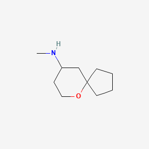 molecular formula C10H19NO B1531475 N-methyl-6-oxaspiro[4.5]decan-9-amine CAS No. 1340508-59-9