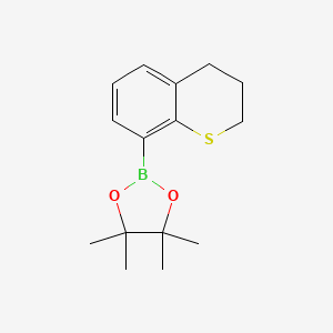molecular formula C15H21BO2S B15314768 2-(3,4-dihydro-2H-1-benzothiopyran-8-yl)-4,4,5,5-tetramethyl-1,3,2-dioxaborolane 