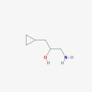 molecular formula C6H13NO B15314775 1-Amino-3-cyclopropylpropan-2-ol CAS No. 885032-34-8