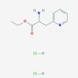 molecular formula C10H16Cl2N2O2 B1531481 Ethyl 2-amino-3-(pyridin-2-yl)propanoate dihydrochloride CAS No. 33560-87-1