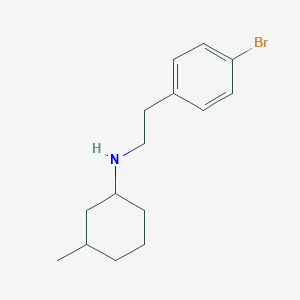 molecular formula C15H22BrN B1531499 N-[2-(4-bromophenyl)ethyl]-3-methylcyclohexan-1-amine CAS No. 2097996-20-6