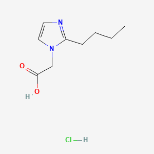 molecular formula C9H15ClN2O2 B15315036 2-(2-butyl-1H-imidazol-1-yl)aceticacidhydrochloride 