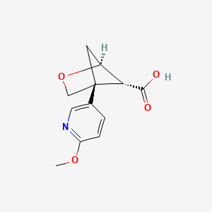 molecular formula C12H13NO4 B15315070 rac-(1R,4S,5S)-4-(6-methoxypyridin-3-yl)-2-oxabicyclo[2.1.1]hexane-5-carboxylicacid 