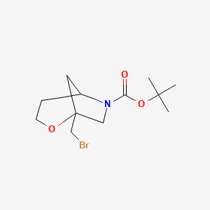 molecular formula C12H20BrNO3 B15315090 Tert-butyl1-(bromomethyl)-2-oxa-6-azabicyclo[3.2.1]octane-6-carboxylate 