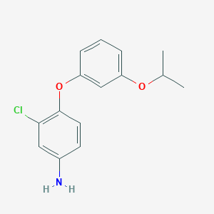 molecular formula C15H16ClNO2 B1531516 3-Chloro-4-(3-isopropoxyphenoxy)-phenylamine CAS No. 2203140-28-5