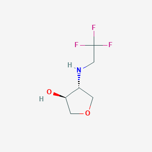 (3S,4R)-4-[(2,2,2-trifluoroethyl)amino]oxolan-3-ol