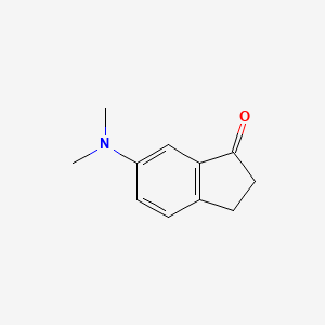 molecular formula C11H13NO B15315275 1H-Inden-1-one, 6-(dimethylamino)-2,3-dihydro- CAS No. 58161-22-1