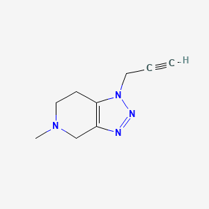 5-methyl-1-(prop-2-yn-1-yl)-1H,4H,5H,6H,7H-[1,2,3]triazolo[4,5-c]pyridine