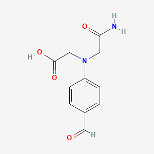 2-[(Carbamoylmethyl)(4-formylphenyl)amino]acetic acid