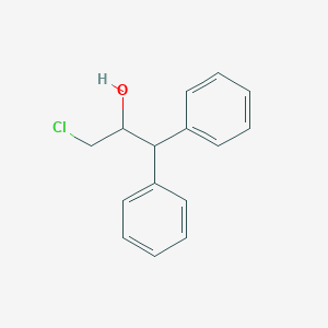 molecular formula C15H15ClO B15315336 Benzeneethanol, alpha-(chloromethyl)-beta-phenyl-, (alphaR)- 