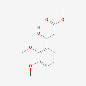 molecular formula C12H16O5 B15315398 methyl 3-(2,3-dimethoxyphenyl)-3-hydroxypropanoate CAS No. 300840-19-1