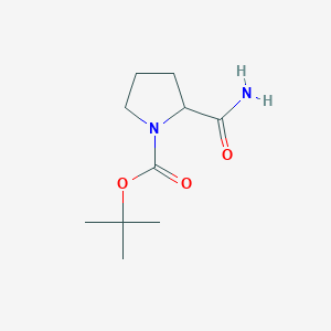 molecular formula C10H18N2O3 B153155 Tert-butyl 2-carbamoylpyrrolidine-1-carboxylate CAS No. 54503-10-5