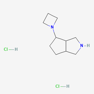 molecular formula C10H20Cl2N2 B1531553 1-{Octahydrocyclopenta[c]pyrrol-4-yl}azetidine dihydrochloride CAS No. 2098022-65-0