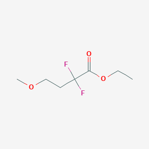 molecular formula C7H12F2O3 B15315646 Ethyl2,2-difluoro-4-methoxybutanoate 