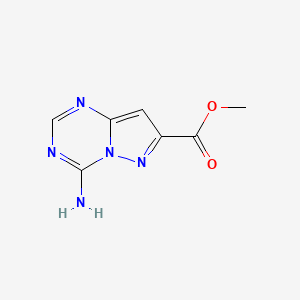 molecular formula C7H7N5O2 B15315648 Methyl4-aminopyrazolo[1,5-a][1,3,5]triazine-7-carboxylate 