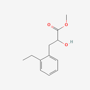 molecular formula C12H16O3 B15315651 Methyl 3-(2-ethylphenyl)-2-hydroxypropanoate 