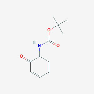 molecular formula C11H17NO3 B15315658 tert-butylN-(2-oxocyclohex-3-en-1-yl)carbamate 