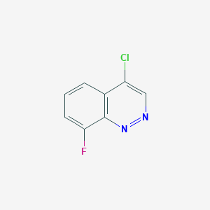 molecular formula C8H4ClFN2 B15315690 4-Chloro-8-fluorocinnoline 