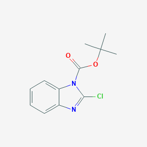 molecular formula C12H13ClN2O2 B153158 tert-Butyl 2-chloro-1H-benzo[d]imidazole-1-carboxylate CAS No. 214147-60-1