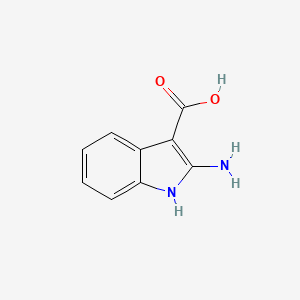 molecular formula C9H8N2O2 B15315909 2-amino-1H-indole-3-carboxylic acid 