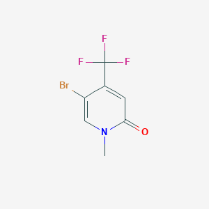 molecular formula C7H5BrF3NO B15315932 5-Bromo-1-methyl-4-(trifluoromethyl)-1,2-dihydropyridin-2-one 