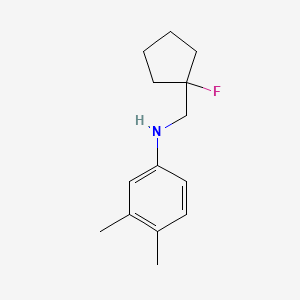 molecular formula C14H20FN B1531594 N-[(1-fluorocyclopentyl)methyl]-3,4-dimethylaniline CAS No. 2098034-07-0