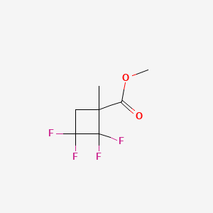 molecular formula C7H8F4O2 B15315946 Methyl2,2,3,3-tetrafluoro-1-methylcyclobutane-1-carboxylate 