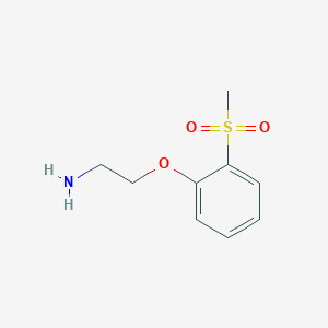 molecular formula C9H13NO3S B15315962 2-(2-(Methylsulfonyl)phenoxy)ethan-1-amine CAS No. 850895-66-8