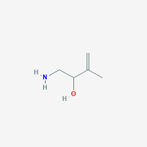 molecular formula C5H11NO B15315978 1-Amino-3-methylbut-3-en-2-ol 