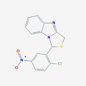 molecular formula C15H10ClN3O2S B153160 1-(2-Chloro-5-(hydroxy(oxido)amino)phenyl)-3H-[1,3]thiazolo[3,4-a]benzimidazole CAS No. 138226-16-1