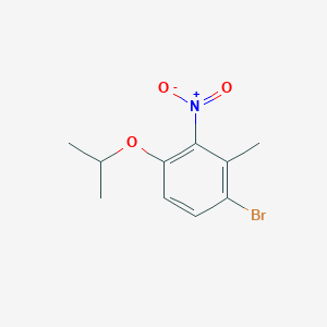 molecular formula C10H12BrNO3 B1531600 1-Bromo-4-isopropoxy-2-methyl-3-nitrobenzene CAS No. 2169195-42-8