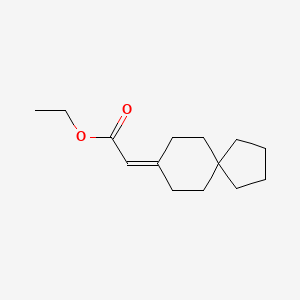 molecular formula C14H22O2 B15316050 Ethyl 2-{spiro[4.5]decan-8-ylidene}acetate 