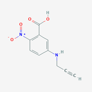 molecular formula C10H8N2O4 B15316101 2-Nitro-5-(prop-2-YN-1-ylamino)benzoic acid 