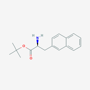 molecular formula C17H21NO2 B15316124 tert-butyl(2S)-2-amino-3-(naphthalen-2-yl)propanoate 