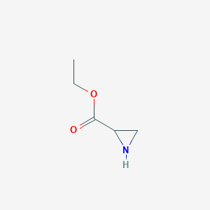 molecular formula C5H9NO2 B15316130 Ethyl aziridine-2-carboxylate 