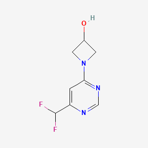 1-[6-(Difluoromethyl)pyrimidin-4-yl]azetidin-3-ol