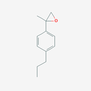 molecular formula C12H16O B15316246 2-Methyl-2-(4-propylphenyl)oxirane 