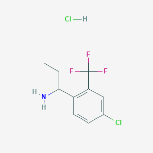 1-(4-Chloro-2-trifluoromethylphenyl)propylamine hydrochloride