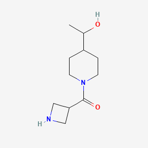 molecular formula C11H20N2O2 B1531637 Azetidin-3-yl(4-(1-hydroxyethyl)piperidin-1-yl)methanone CAS No. 1692100-14-3