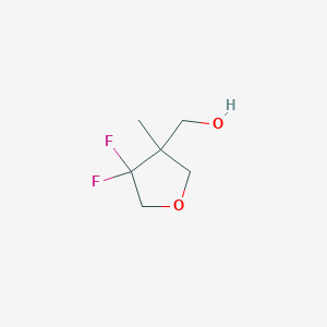 molecular formula C6H10F2O2 B1531639 (4,4-Difluoro-3-methyloxolan-3-yl)methanol CAS No. 1781539-24-9
