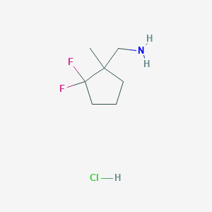 (2,2-Difluoro-1-methylcyclopentyl)methanamine hydrochloride