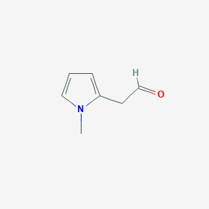 molecular formula C7H9NO B15316423 1-methyl-1H-Pyrrole-2-acetaldehyde 