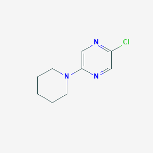 molecular formula C9H12ClN3 B1531647 2-Chloro-5-(1-piperidinyl)pyrazine CAS No. 1017781-70-2