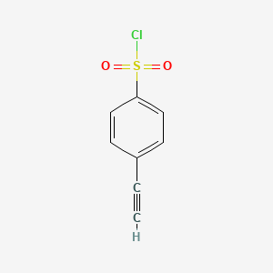 molecular formula C8H5ClO2S B15316479 4-Ethynylbenzenesulfonyl chloride CAS No. 2168215-65-2