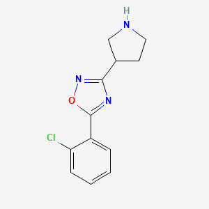 5-(2-Chlorophenyl)-3-(pyrrolidin-3-yl)-1,2,4-oxadiazole