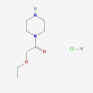 molecular formula C8H17ClN2O2 B1531655 2-Ethoxy-1-piperazin-1-yl-ethanone hydrochloride CAS No. 2206610-35-5