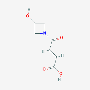 (E)-4-(3-hydroxyazetidin-1-yl)-4-oxobut-2-enoic acid