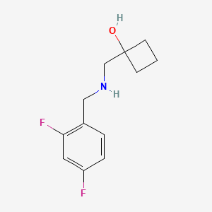 1-({[(2,4-Difluorophenyl)methyl]amino}methyl)cyclobutan-1-ol